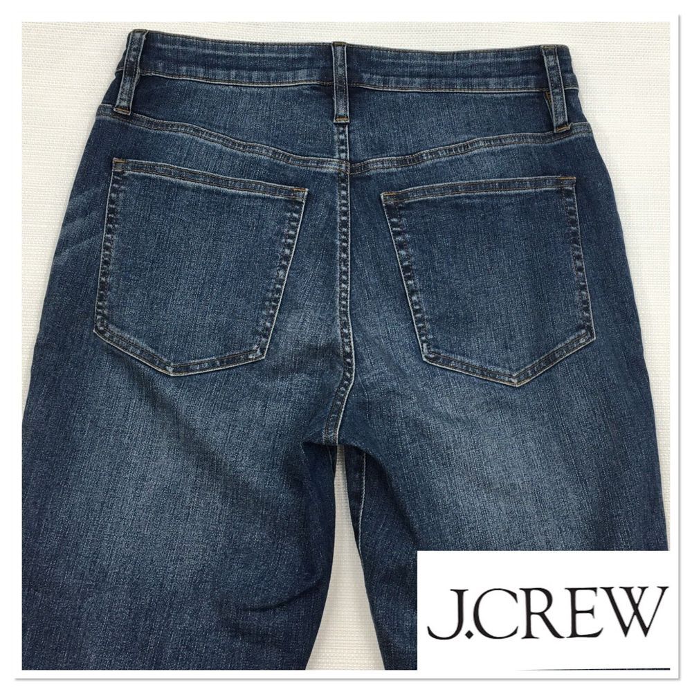J Crew Vintage Slim Straight Denim jeans Mens 30x27 Cotton Blend Stretch